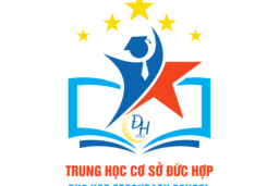 Logo và khung hình nhận diện trường THCS Đức Hợp